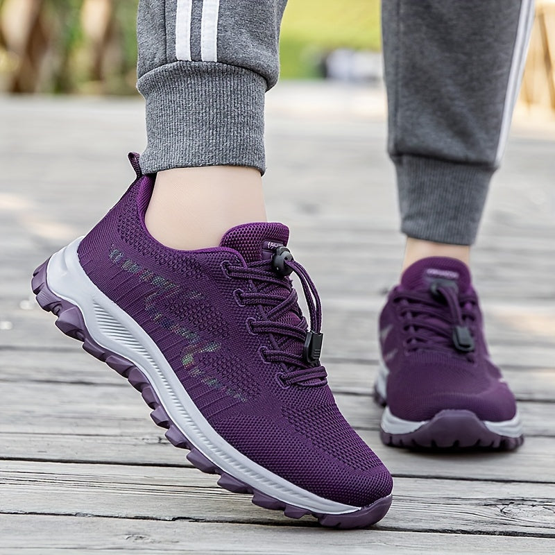 Women's Breathable Athletic Sneakers Lace up Running Shoes