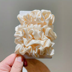 5pcs Solid Silk Hair Scrunchies for Women Girls Soft Elastic Scrunchie