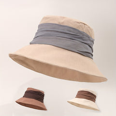 Casual Strap Decor Bucket Hat Sunshade Basin Hat