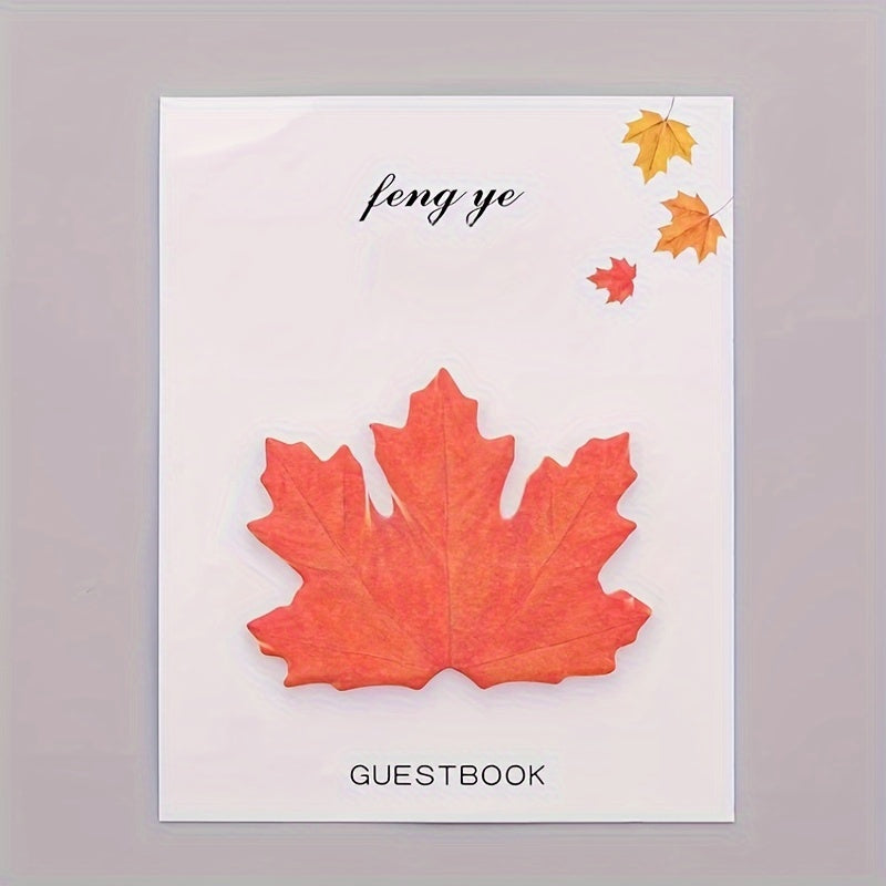 Fresh Leaf Sticky Notes, Tearable Notepad, N Times Sticky Mes