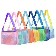 Children's Toy Storage Bag Hollow Seeable Beach Shoulder Bag