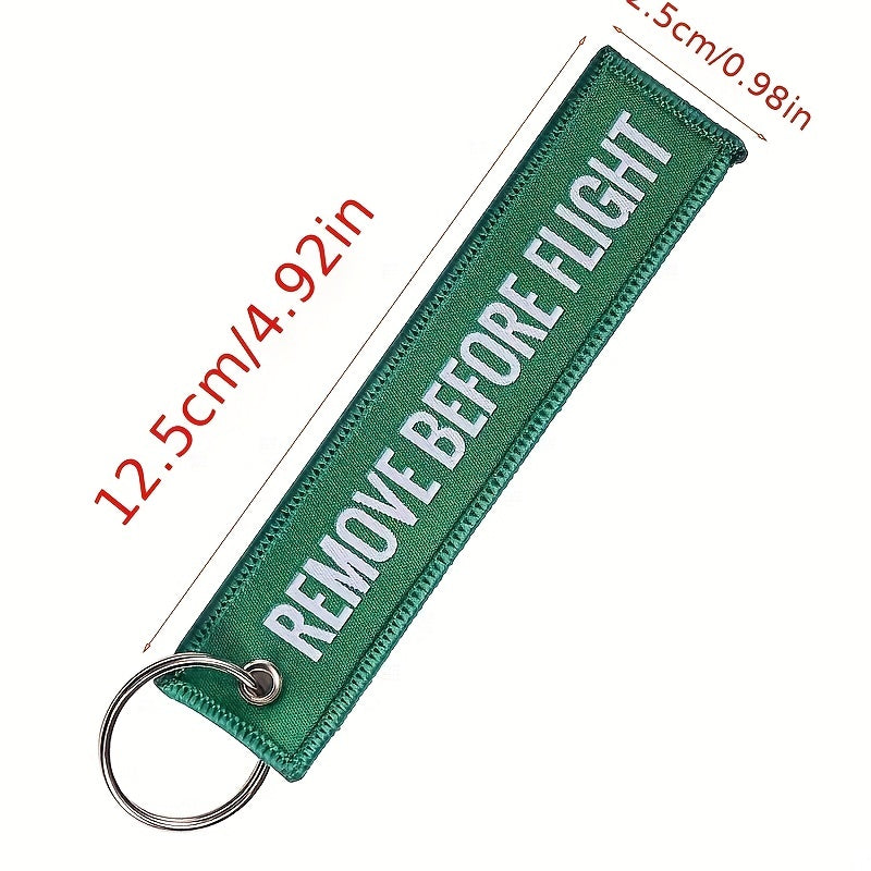 Aviation Enthusiast REMOVE BEFORE FLIGHT Key Chain