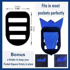 20pcs Pocket Square Handkerchiefs Assorted Colors
