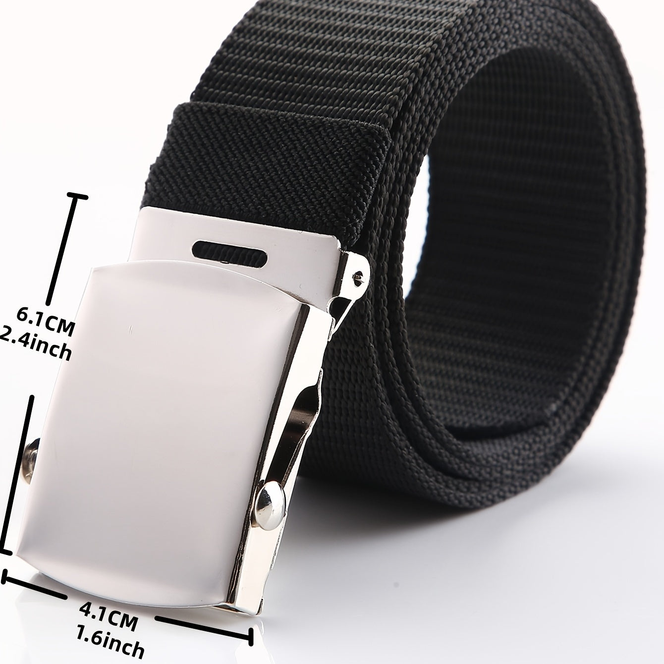 Men's Automatic Buckle Canvas Tactical Belt