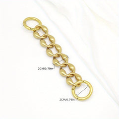 Rhombus Alloy Extension Chain For Men's Bag