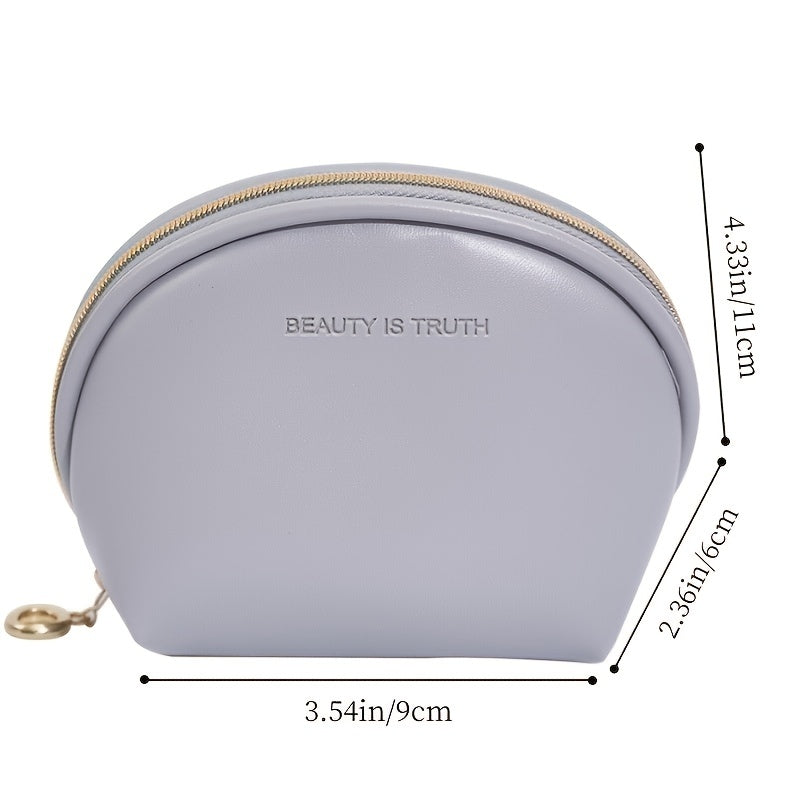 Nordic Style Light Waterproof Makeup Wash Bag PU Leather Pocket