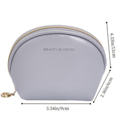 Nordic Style Light Waterproof Makeup Wash Bag PU Leather Pocket