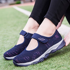 Women's Breathable Knit Sneakers Low Top Lightweight Casual Shoes