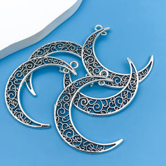 20pcs Mixed Crescent Shape Pendants for DIY Jewelry Making
