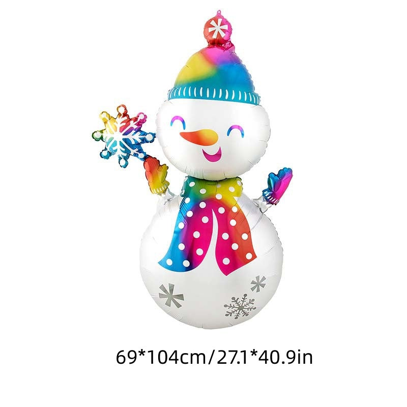Christmas Foil Balloons Santa Snowman Xmas Decoration