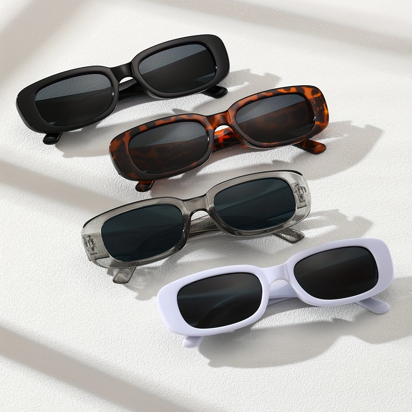4 Pairs Men's Classic Casual Sunglasses Daily Buddy Sharing Outfit