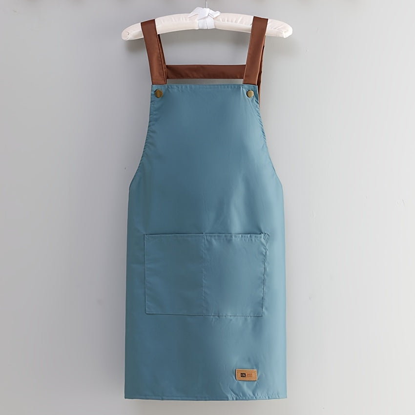 Waterproof Kitchen Apron with Big Pocket