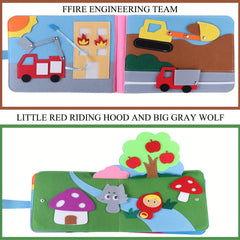 Washable 3D Baby Story Cloth Book - Perfect Travel Toy