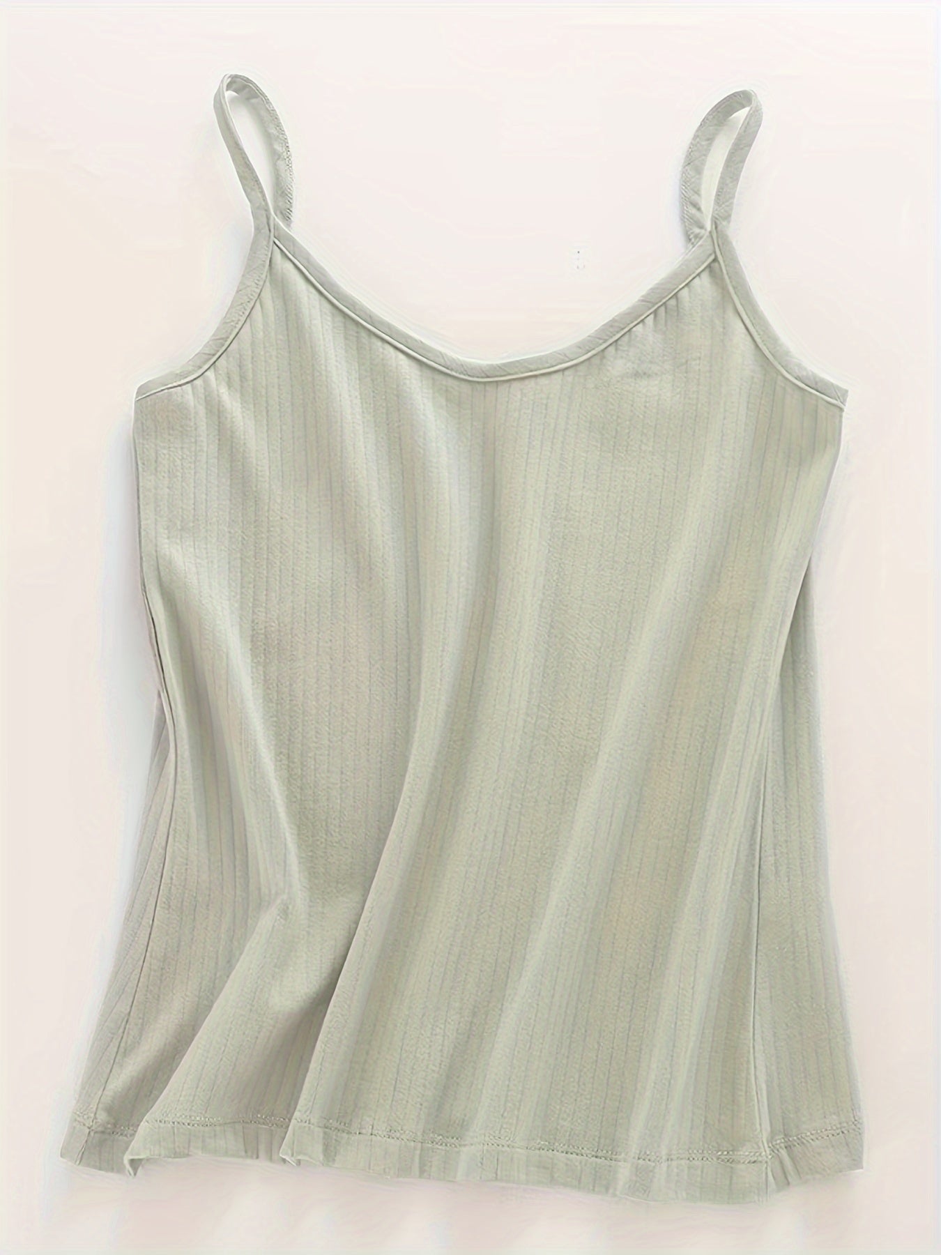 4pcs Solid V Neck Sleeveless Cami Tops Women's Lingerie