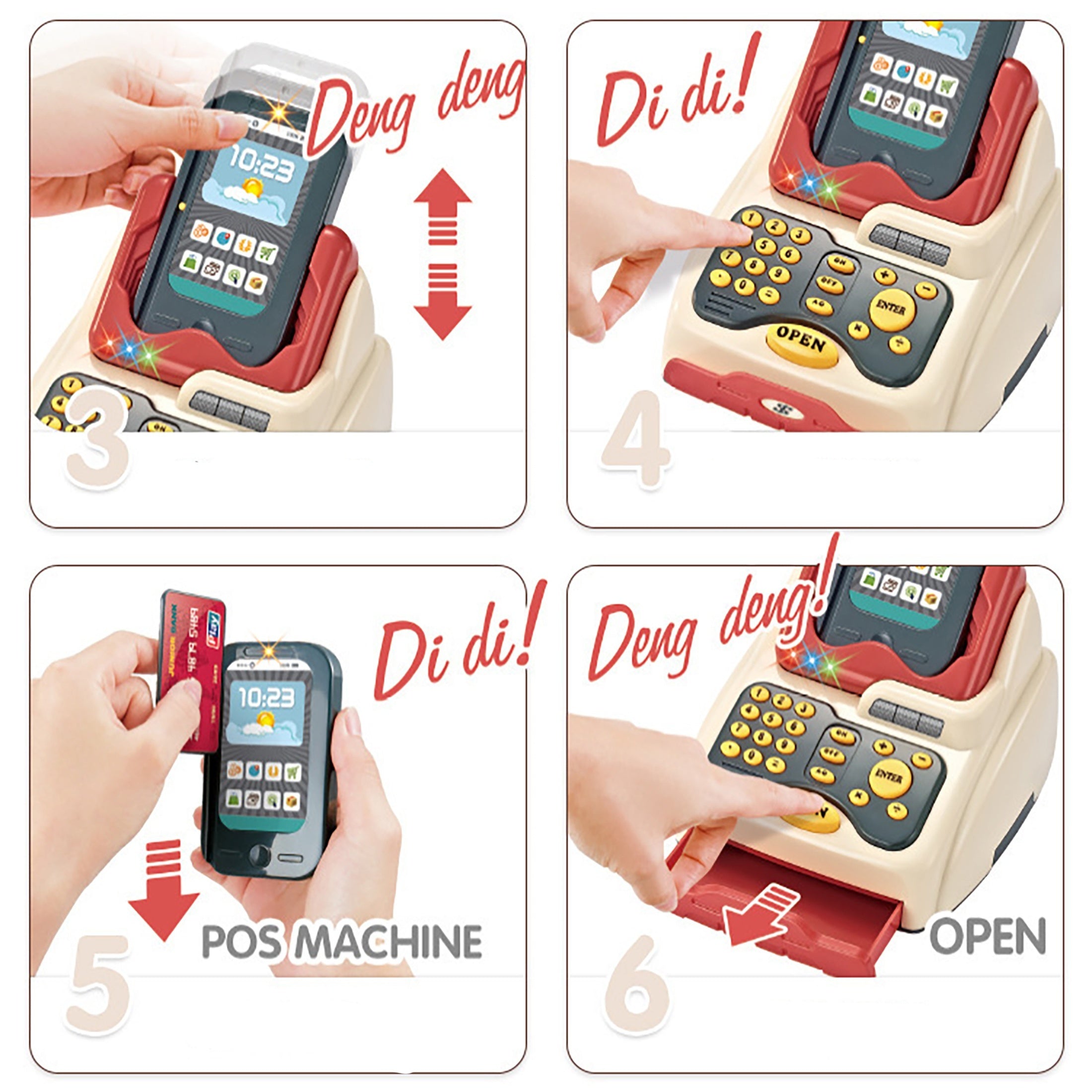 Educational Pretend Play Toy Set with Accessories, Ages 4-8