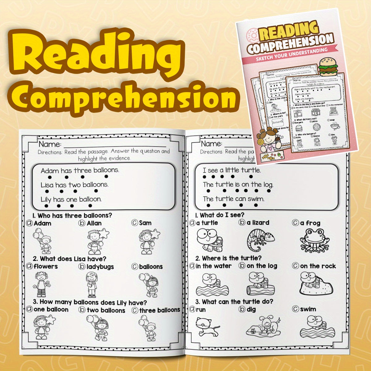 Engaging Kids Reading Workbook with Activities & Passages