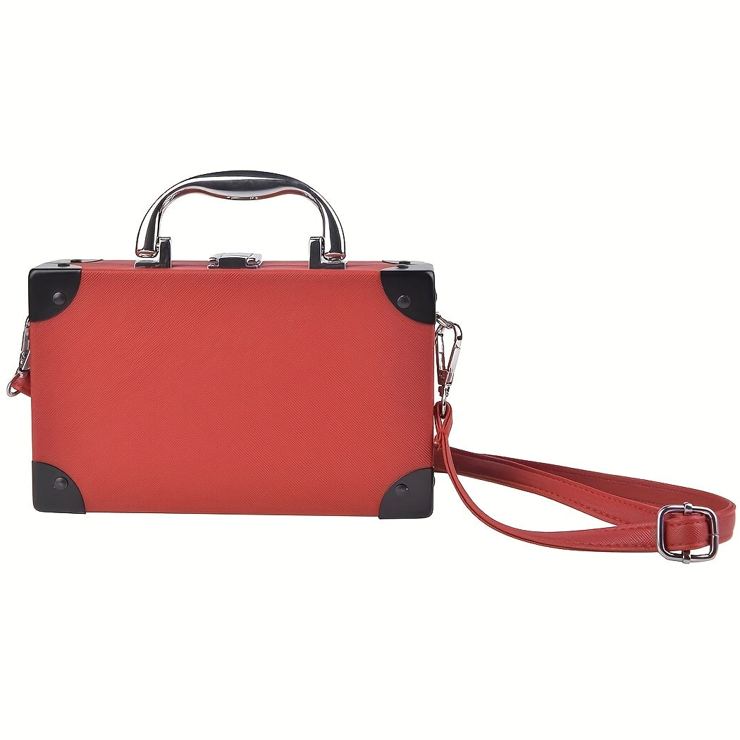 Vintage Mini Radio Crossbody Bag PU Leather Handbag