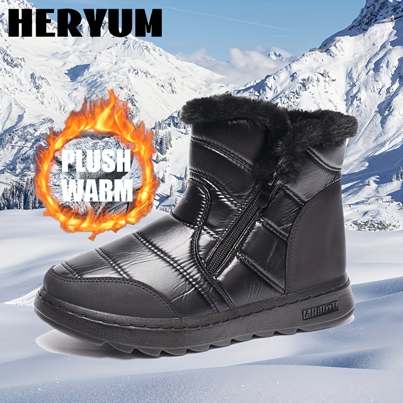 Women's Waterproof Non slip Medium Tube Snow Boots