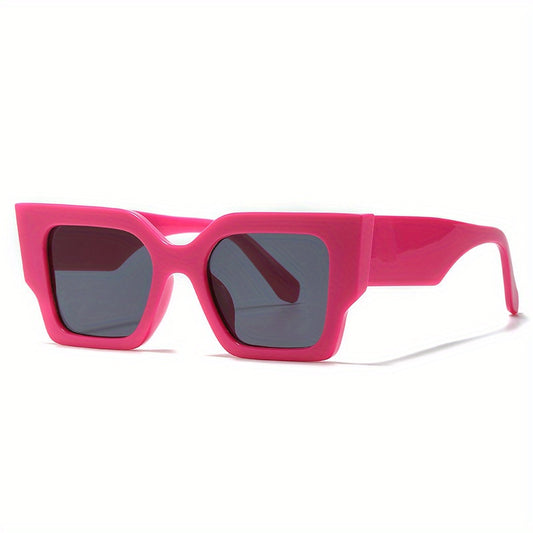 Cat Eye Sunglasses Square Frame Glasses Wide Temple UV400