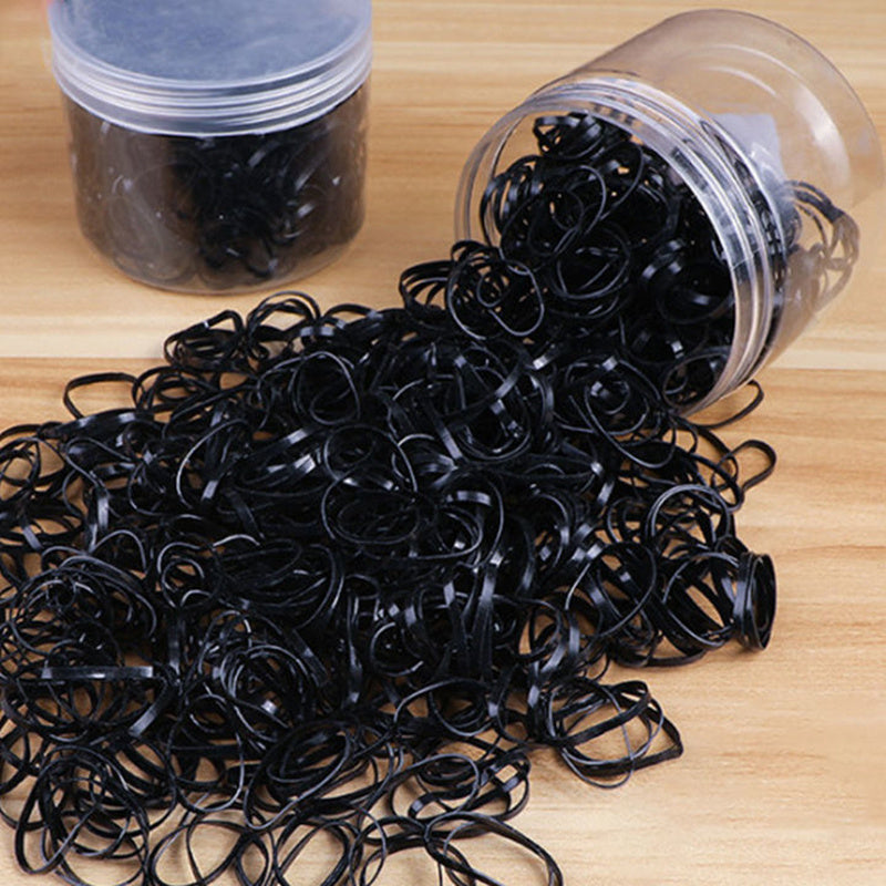 500 Mini Soft Rubber Bands For Girls & Women