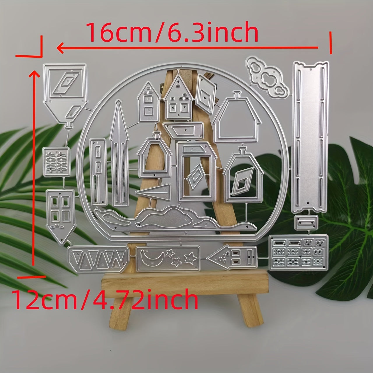 Christmas Town Crystal Ball Metal Cutting Dies