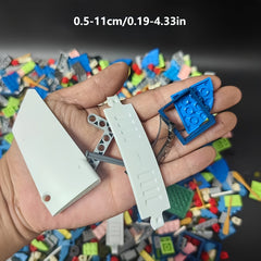 1000 pcs Building Blocks Set with Tech Keys & Unique Shapes