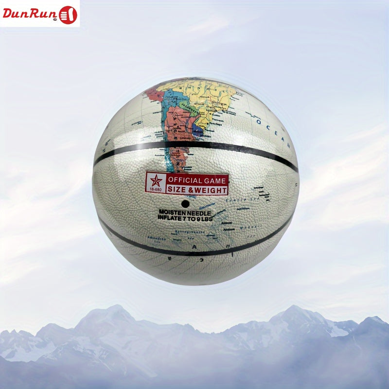 Standard No 7 Basketball PU Material Map Pattern Basketball