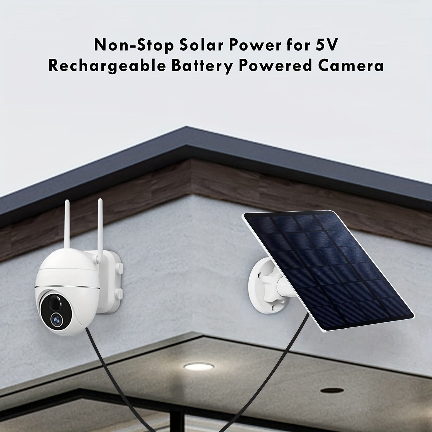 3W 5V USB Solar Camera Charging Plate for Surveillance Camera