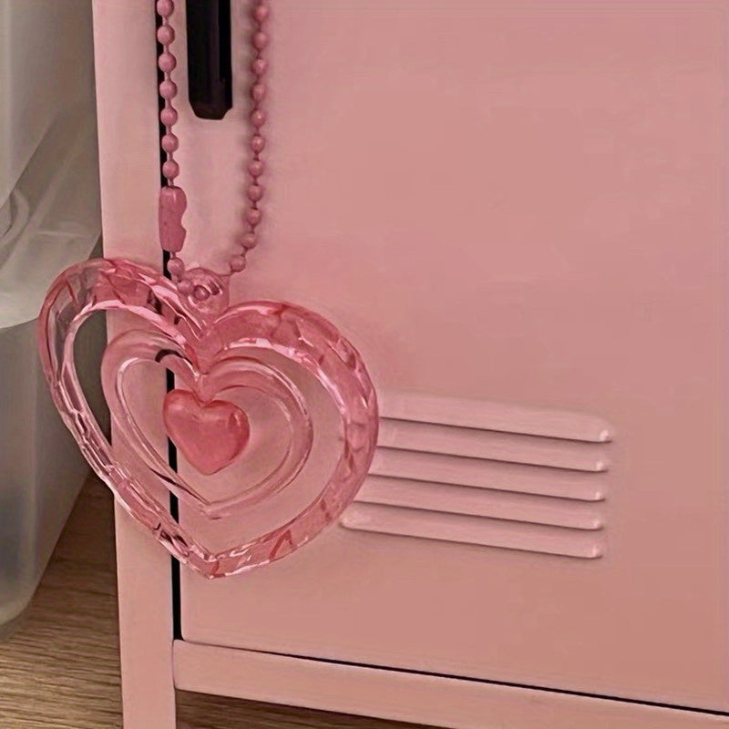 Y2k Love DIY Couple Keychain Pink Phone Pendant