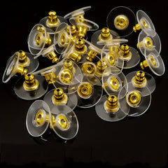 100pcs Hypoallergenic Transparent Adhesive Ear Caps