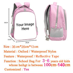 13 Inch Children Backpack Pink School Bag For Teenagers Girls