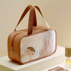 Cartoon Transparent Toiletry Bag Waterproof Travel Cosmetic Storage Bag