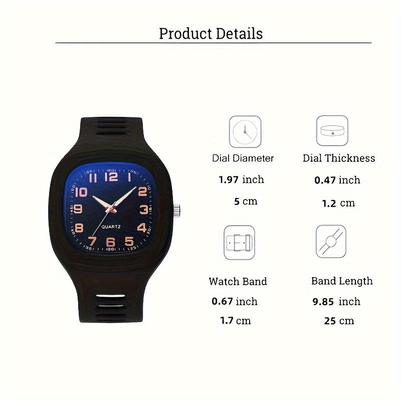 Minimalist Waterproof Square Couple Watch
