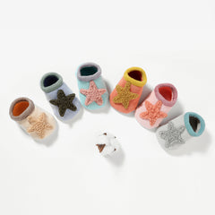 6 Pairs Baby Animal Floor Socks for Boys and Girls