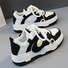 Women's Lace up Platform Sneakers Outdoor Running Shoes
