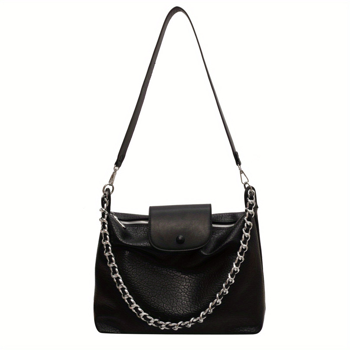 Retro Hobo Bag PU Leather Tote Women's Shoulder Handbag