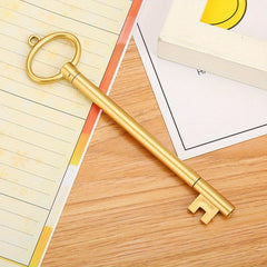 Key Shape 0.5mm Gel Pen Cartoon Learning Office Vintage Signature Pen