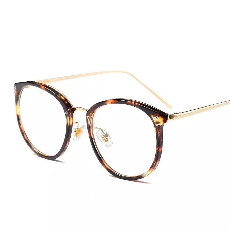 Round Frame Light Blocking Glasses for Women Unisex