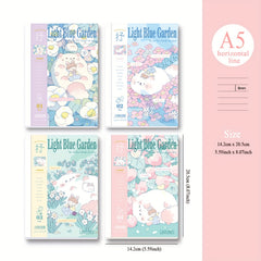 Cartoon Notebook 4 Books A5 36 Sheets Tearable Pages