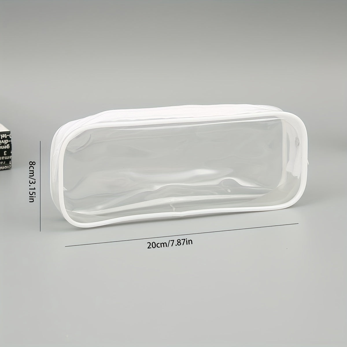 Transparent Pencil Case Stationery Bag Storage Zipper Bag