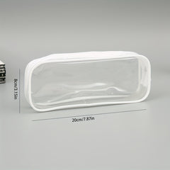 Transparent Pencil Case Stationery Bag Storage Zipper Bag