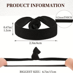 30pcs Ribbon Hair Tie No Crease Hair Ring Hair Accessories Women Men