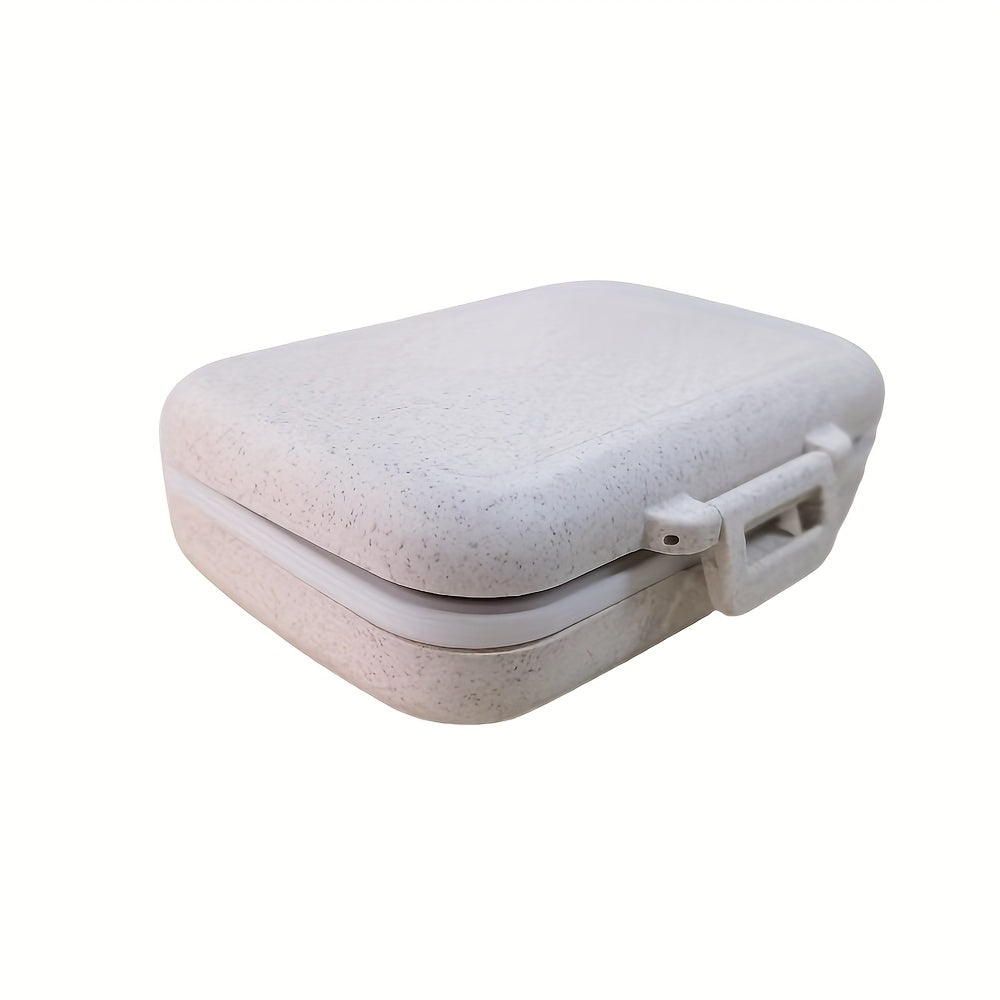 6 Compartment Pill Case Customizable Dividers Portable Medicine Organizer