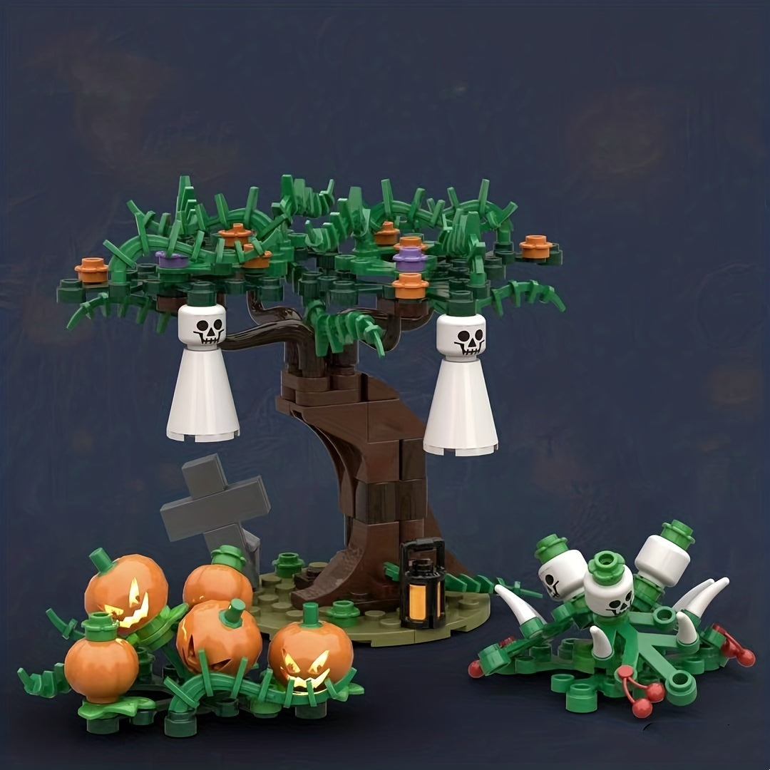 Halloween Pumpkin & Skull Blocks Model Toy Ornaments