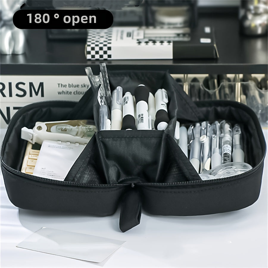 Large Capacity Storage Bag Pencil Case Stationery Box Makeup Bag