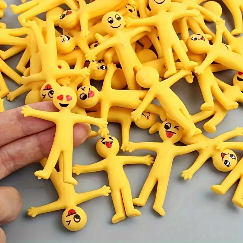 30 Pack Stretchable Yellow Character Stress Relief Toys Christmas Toys