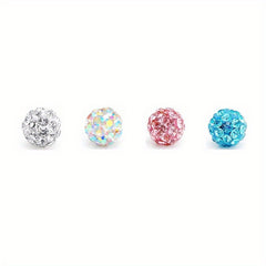 4pc Replacement Balls Spikes for Piercing Barbell 4mm 5mm 8mm CZ DIY Jewelry