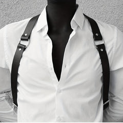 Men's Adjustable Shoulder Ring Suspenders Waistband