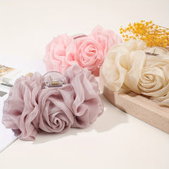 Large Solid Hair Claw Bow Hair Clip for Women