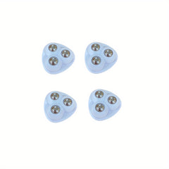 4pcs Adhesive Caster Mini Wheels 360 Swivel Stainless Steel Paste Pulley